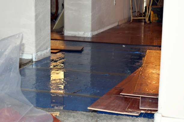 Professional Water Damage Restoration technician working in Satellite Beach, FL